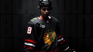A camisa preta retorna | Blackhawks de Chicago
 - Printis