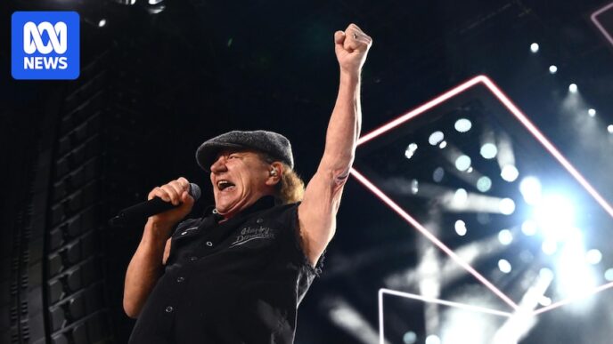 Concerto do AC/DC sacode Melbourne a noite toda com gravações sismológicas de baixo nível
 - Printis