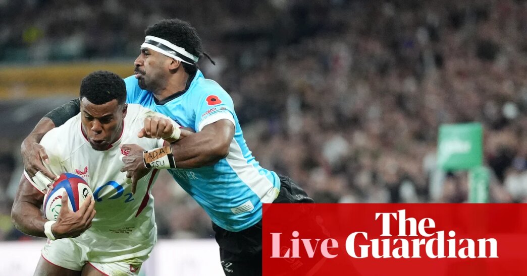 Inglaterra x Fiji: união de rugby da Autumn Nations Series – ao vivo | União de rúgbi
 - Printis