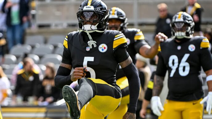 Jalen Ramsey, do Steelers, acertou Ja'Marr Chase, do Bengals, no final
 - Printis