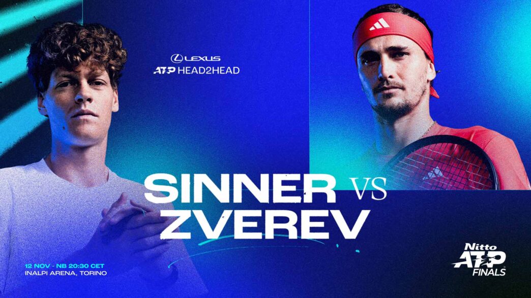 Jannik Sinner e Alexander Zverev se enfrentam após início quente no Nitto ATP Finals | Passeio ATP
 - Printis