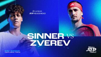 Jannik Sinner e Alexander Zverev se enfrentam após início quente no Nitto ATP Finals | Passeio ATP
 - Printis