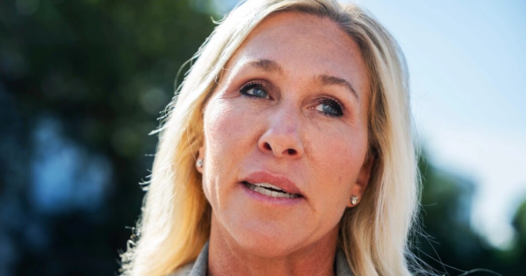 Marjorie Taylor Greene questiona se Trump ainda é o presidente 'America First'
 - Printis