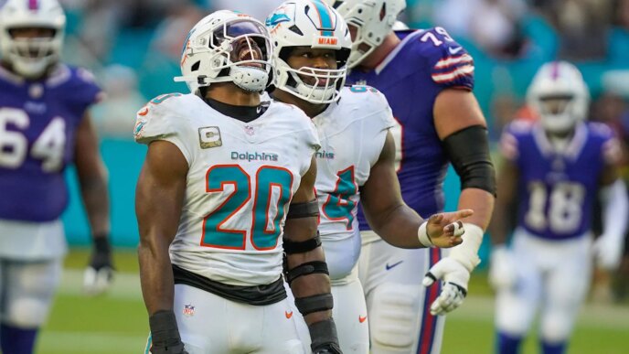 Miami Dolphins LB Jordyn Brooks todos os negócios antes do confronto com o mentor
 - Printis