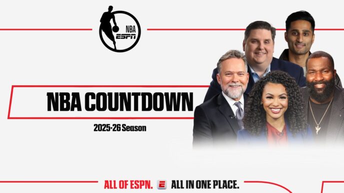 Nova equipe ESPN NBA Countdown estreia em 19 de novembro
 - Printis