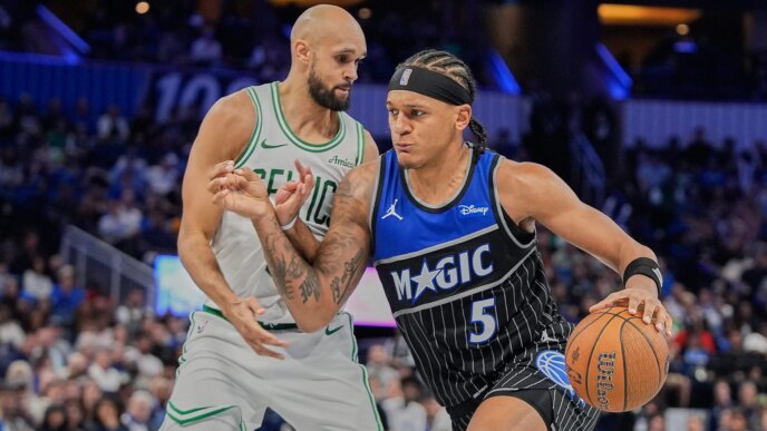 O atacante do Orlando Magic, Paolo Banchero, quer uma vitória de aniversário
 - Printis