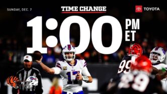 O jogo Bills vs. Bengals é flexibilizado para o horário das 13h na Semana 14 
 - Printis