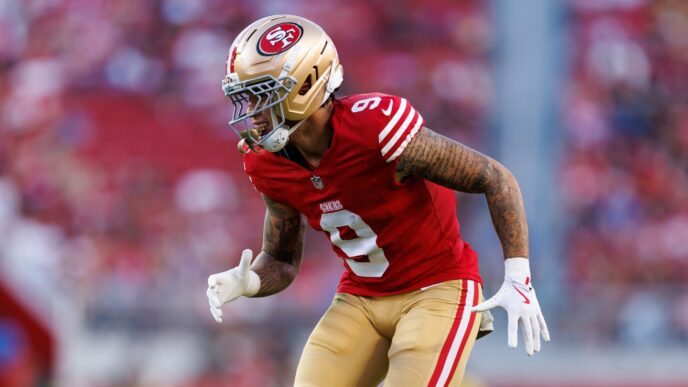 O retorno inicial de Big Skyy Moore prepara Christian McCaffrey TD, 49ers vencendo por 7-0
 - Printis