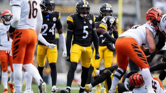 Ramsey, do Steelers, é expulso por dar um soco no Chase, do Bengals
 - Printis