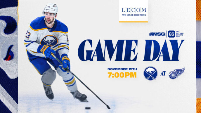 Sabres em Red Wings | Como assistir, notas de escalação e histórias
 - Printis