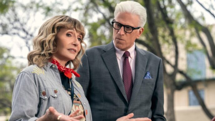 Ted Danson e Michael Schur vencem o teste: NPR
 - Printis