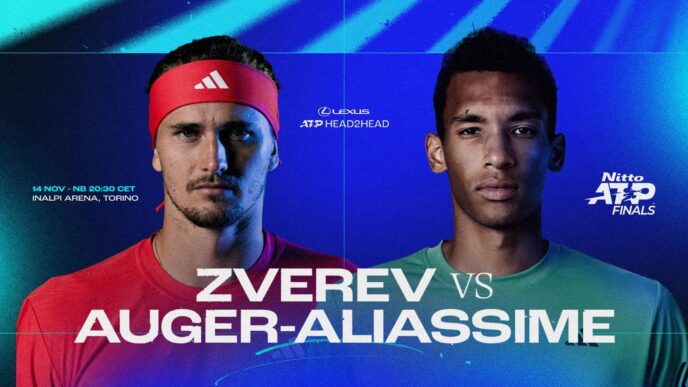 Vitória e entrada: Alexander Zverev e Auger-Aliassime disputam vaga no Nitto ATP Finals SF | Passeio ATP
 - Printis