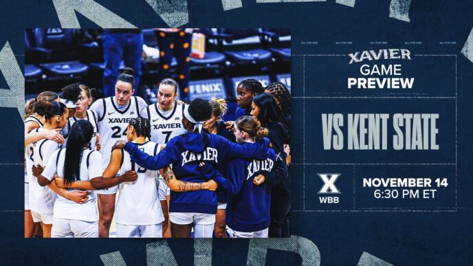 Xavier e Kent State definidos para confronto de sexta à noite
 - Printis